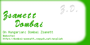 zsanett dombai business card